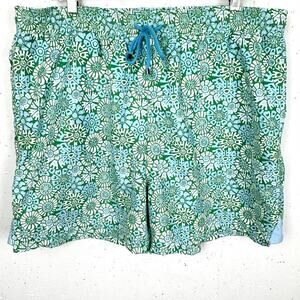 CK Bradley Skinnydippers Floral Swim Trunks Lined Polyester Elastic Waist 42